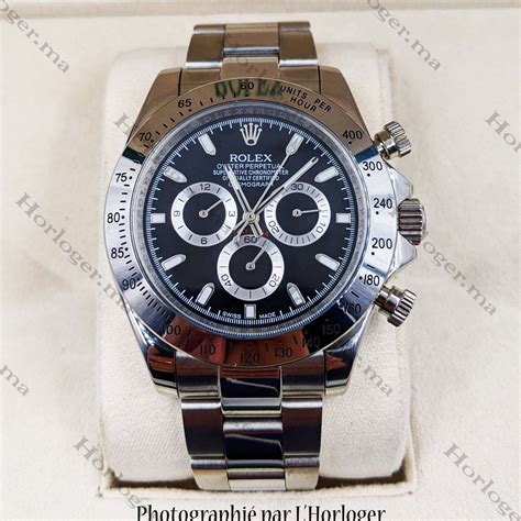 rolex daytona silver black